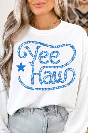 YEE HAW WESTERN COUNTRY GRAPHIC SWEATSHIRT