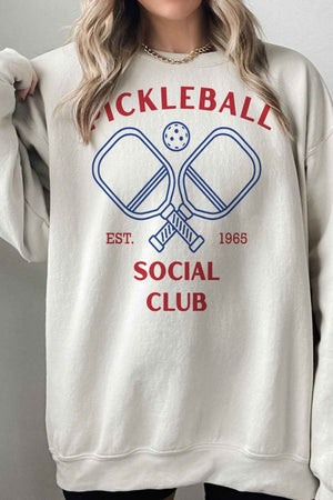 PICKLEBALL SOCIAL CLUB OVERSIZED SWEATSHIRT