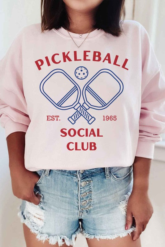 PICKLEBALL SOCIAL CLUB GRAPHIC SWEATSHIRT