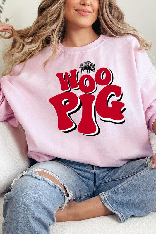 Woo Pig Arkansas Graphic Fleece Sweatshirts