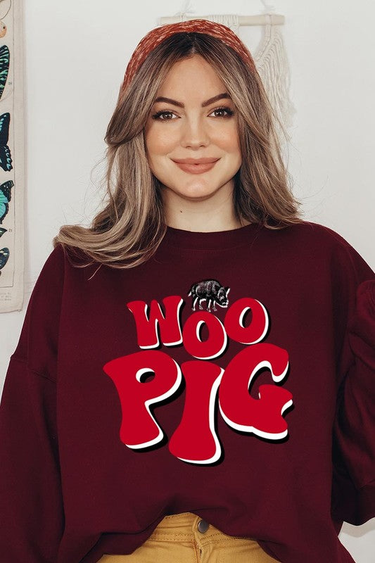 Woo Pig Arkansas Graphic Fleece Sweatshirts