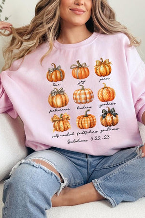 Fruits of The Spirit Pumpkin Graphic Sweatshirts