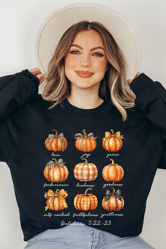 Fruits of The Spirit Pumpkin Graphic Sweatshirts