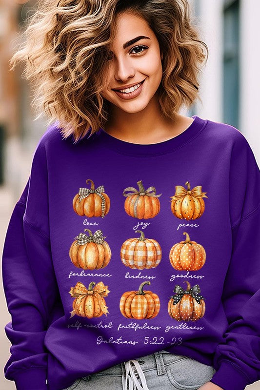 Fruits of The Spirit Pumpkin Graphic Sweatshirts