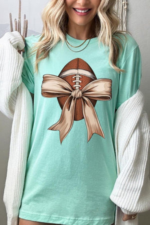 Football Bow Graphic Tee