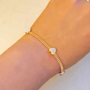 Dotty Shine Heart Bracelet