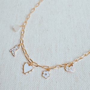 Yee-haw Heart Multi Charm Necklace