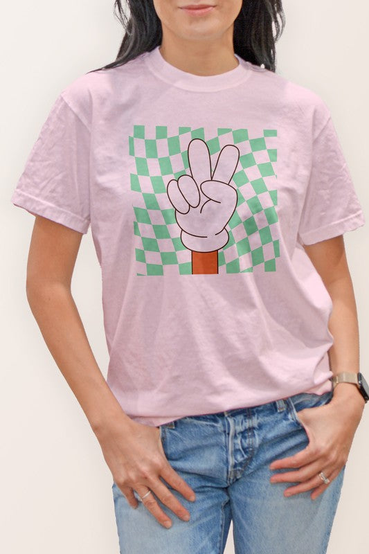 Groovy Hippie 70s Garment Dye Graphic Tee