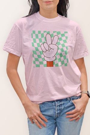 Groovy Hippie 70s Garment Dye Graphic Tee