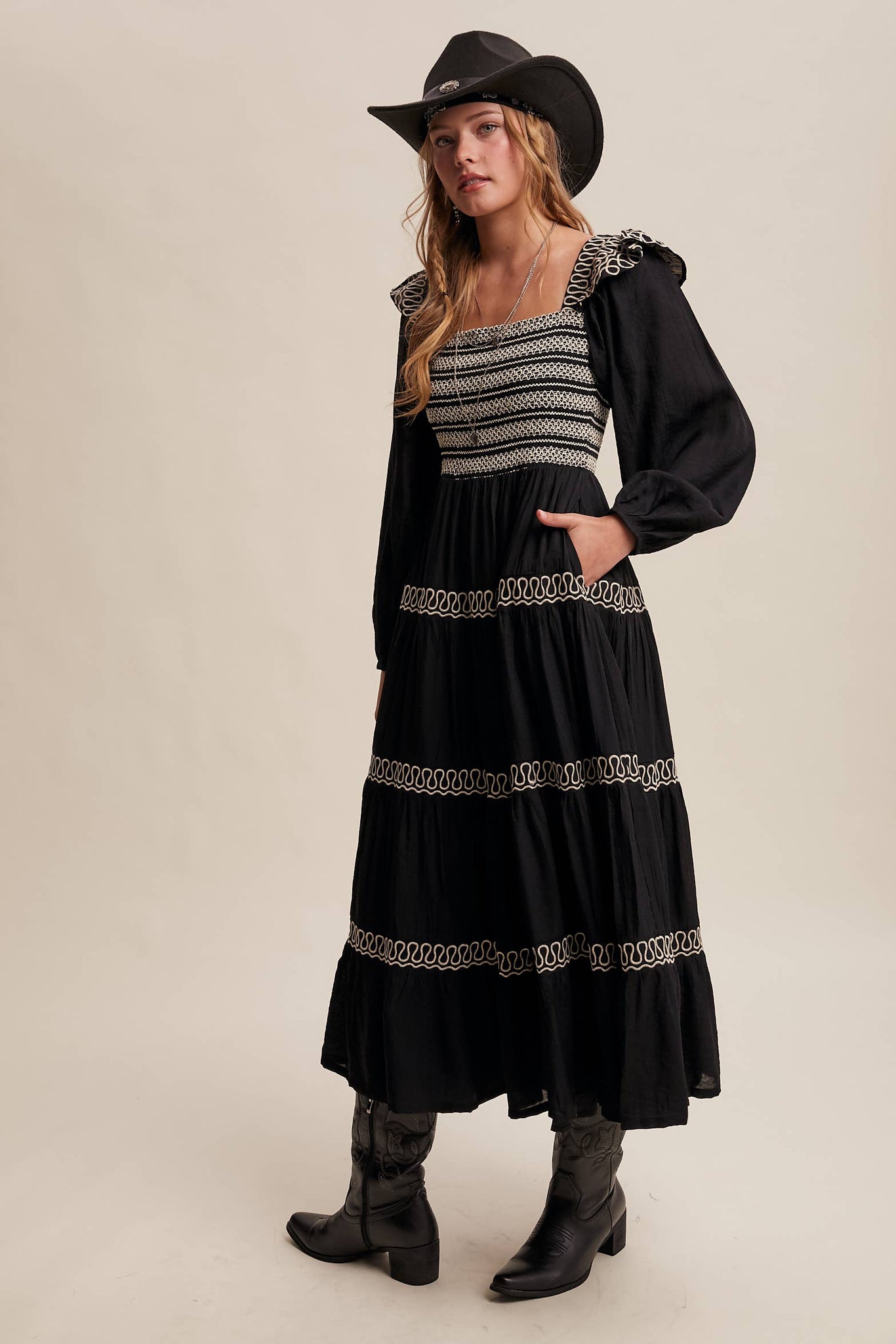 Lonesome Dove Western Smocked Dress