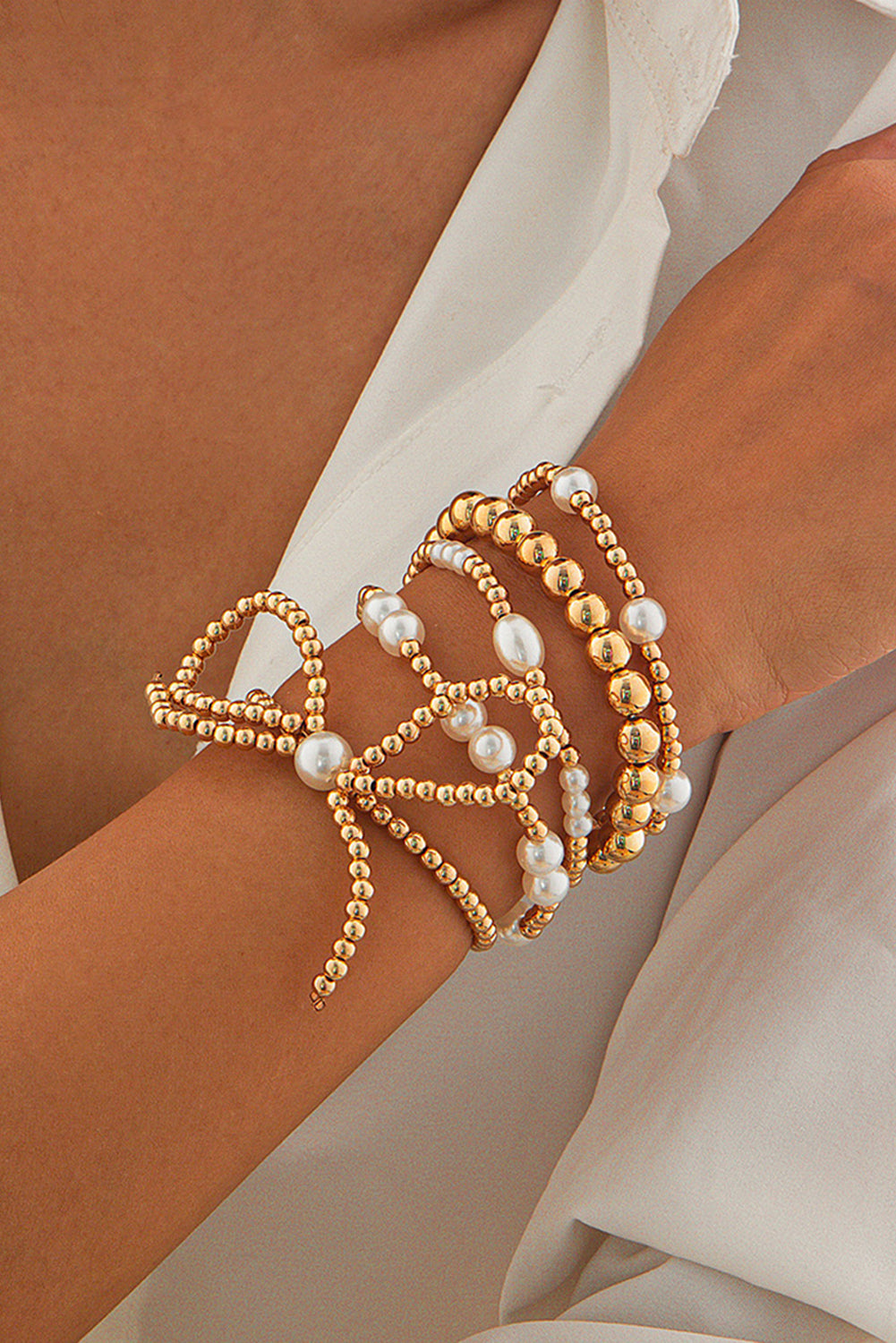 Signed Sealed and Delivered Bow Bracelet Stack