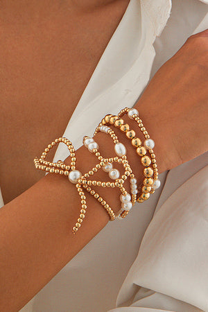 Signed Sealed and Delivered Bow Bracelet Stack