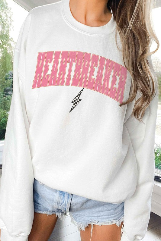 HEARTBREAKER CHECKER LIGHTNING Graphic Sweatshirt