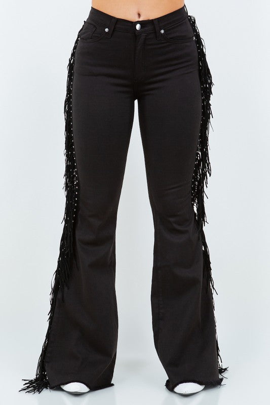 Texas Sun Fringe Bell Bottom Jean