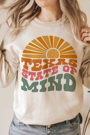 TEXAS STATE OF MIND Graphic Sweatshirt