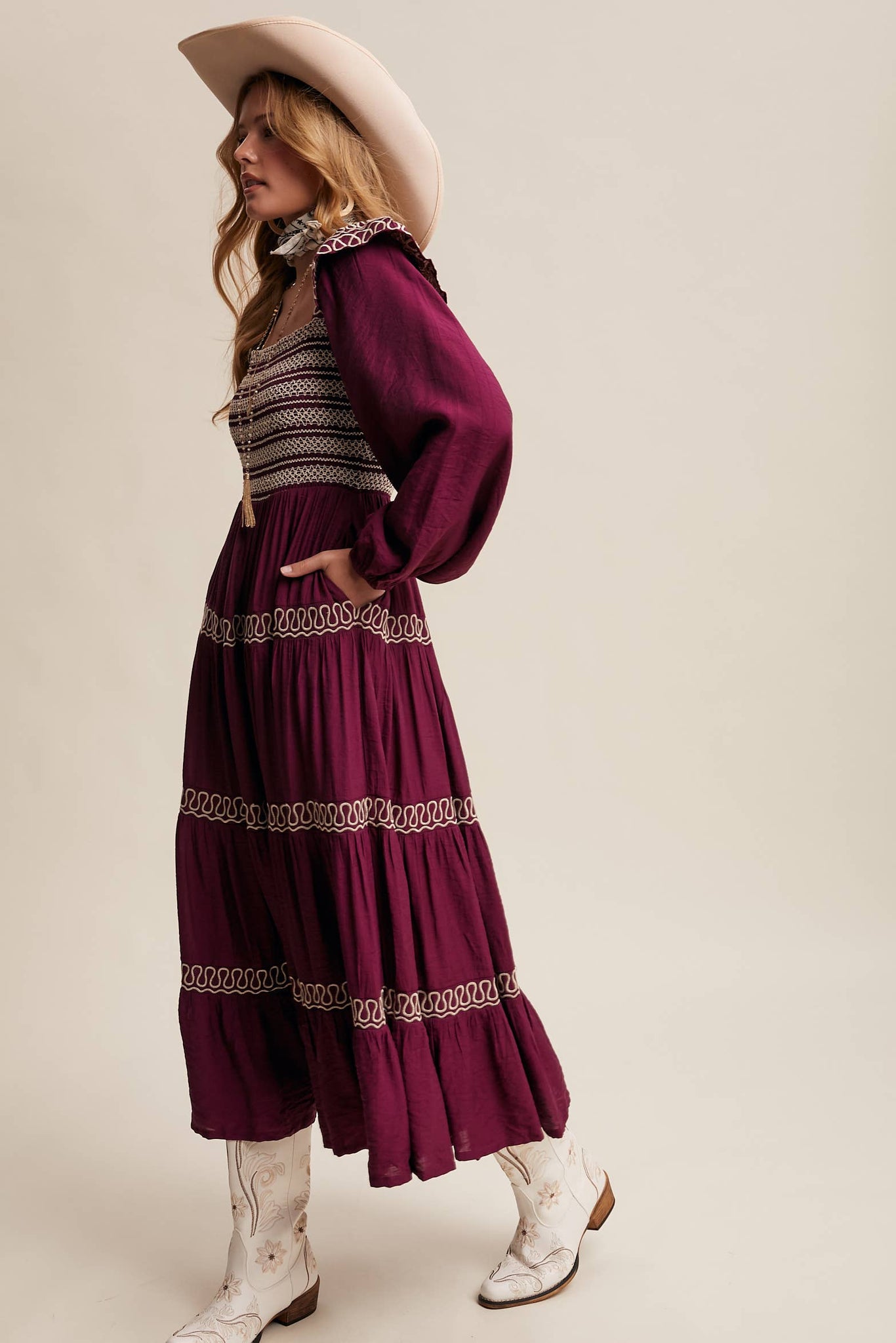 Lonesome Dove Western Smocked Dress