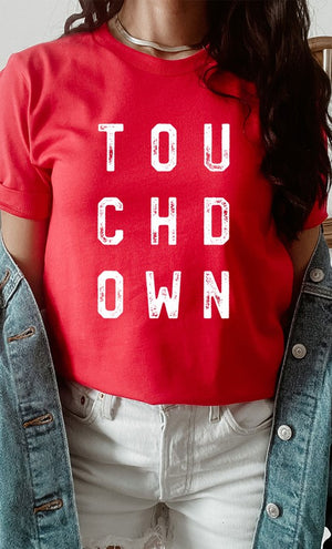 Retro Touchdown Graphic Tee in PLUS