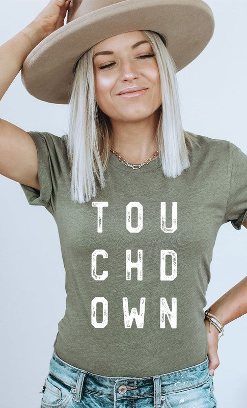 Retro Touchdown Graphic Tee in PLUS