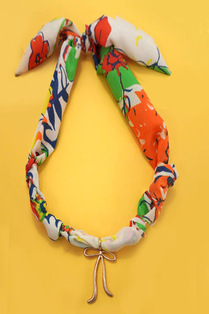 HANDMADE SCARF CHARM NECKLACE