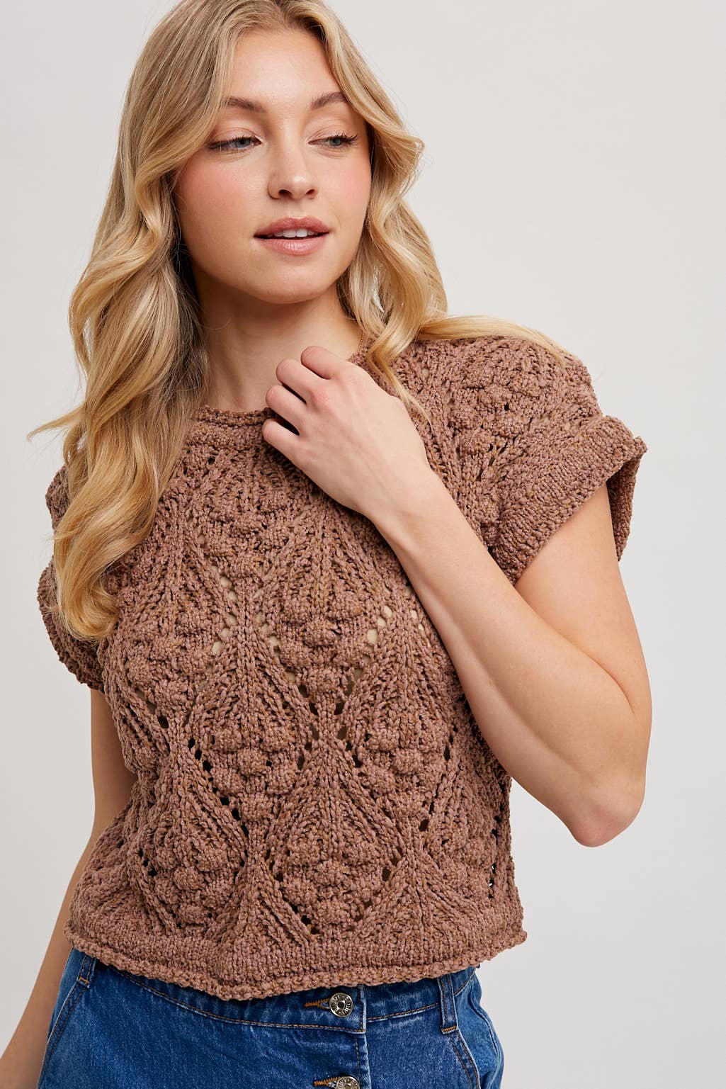 Little Spouse Sweater Top in Cream