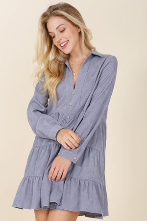 The One Corduroy Tiered Dress