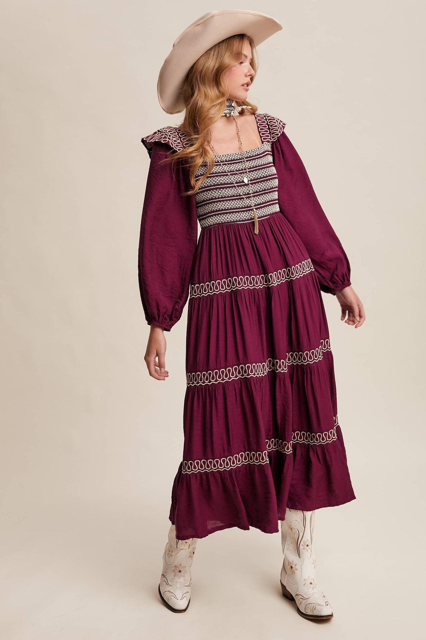 Lonesome Dove Western Smocked Dress