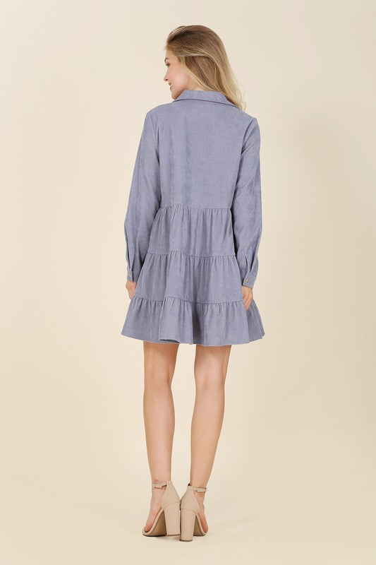 The One Corduroy Tiered Dress