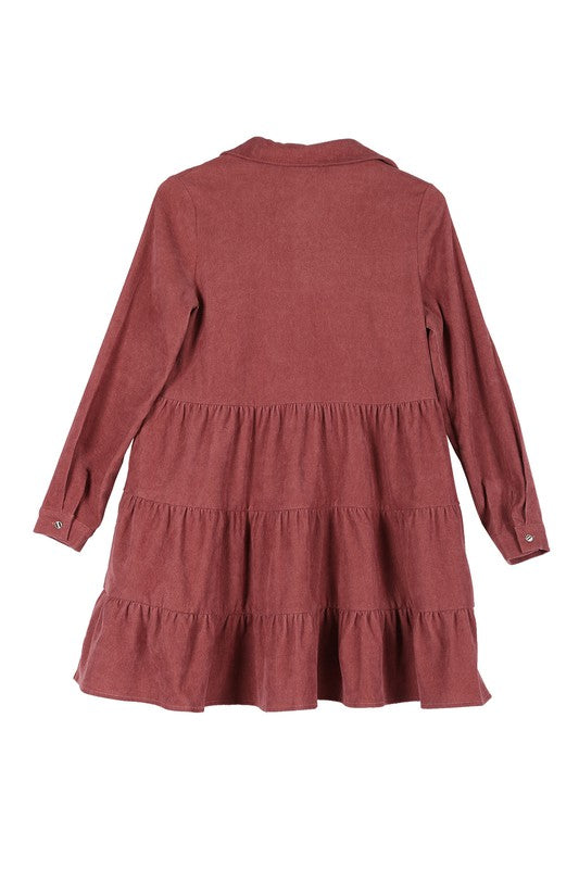 The One Corduroy Tiered Dress