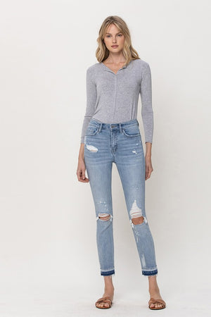 High Stepper Crop Ankle Denim