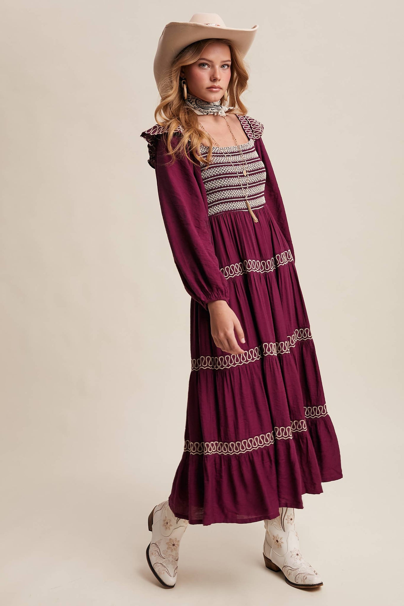 Lonesome Dove Western Smocked Dress