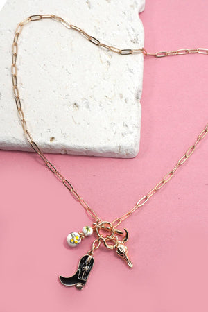 WESTERN CHARM TOGGLE NECKLACE