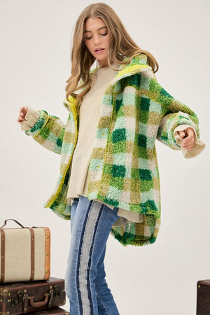 In The Forest Sherpa Plaid Jacket