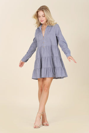 The One Corduroy Tiered Dress