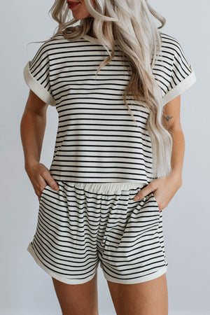 Too Good to be True Stripped Short Set