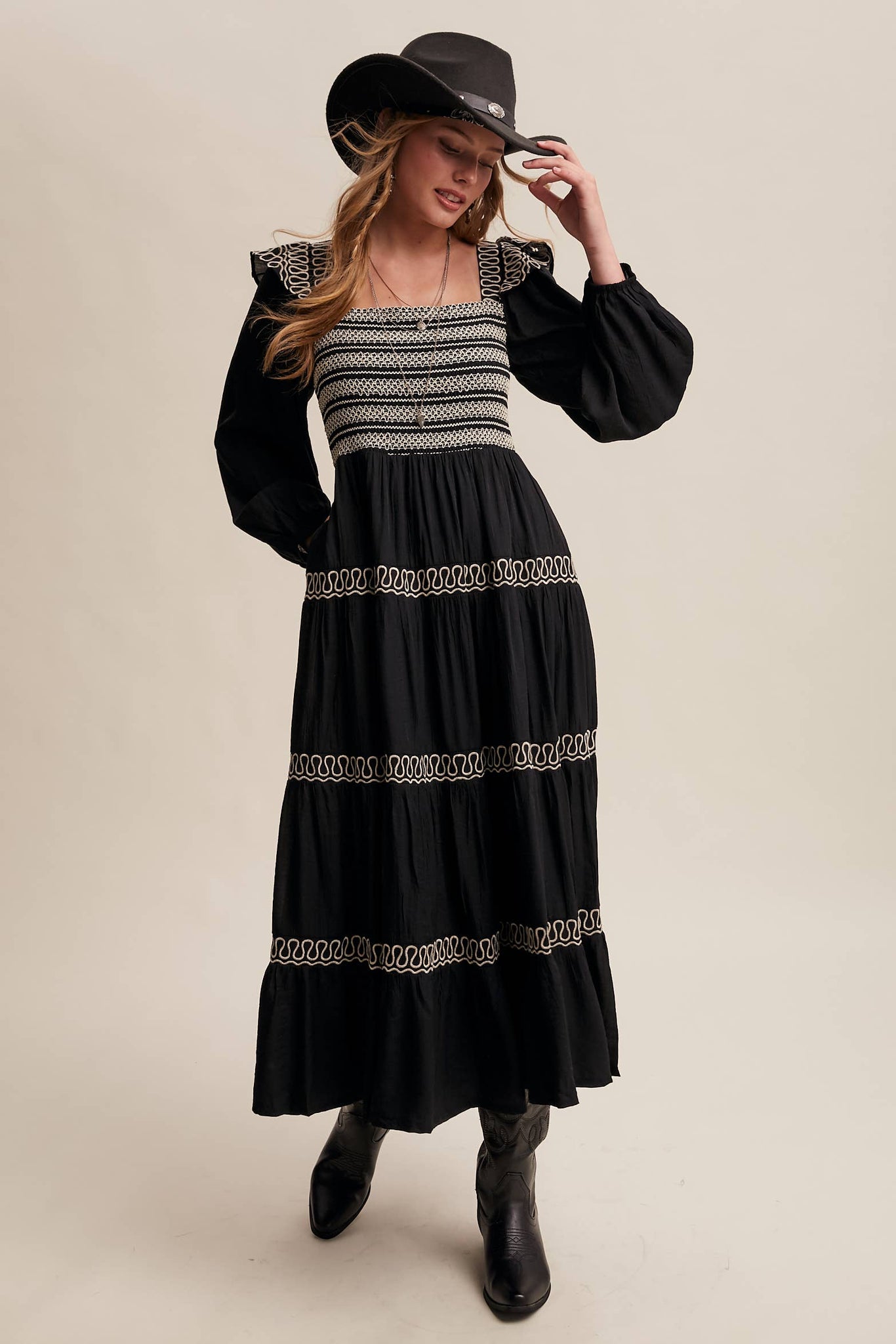 Lonesome Dove Western Smocked Dress