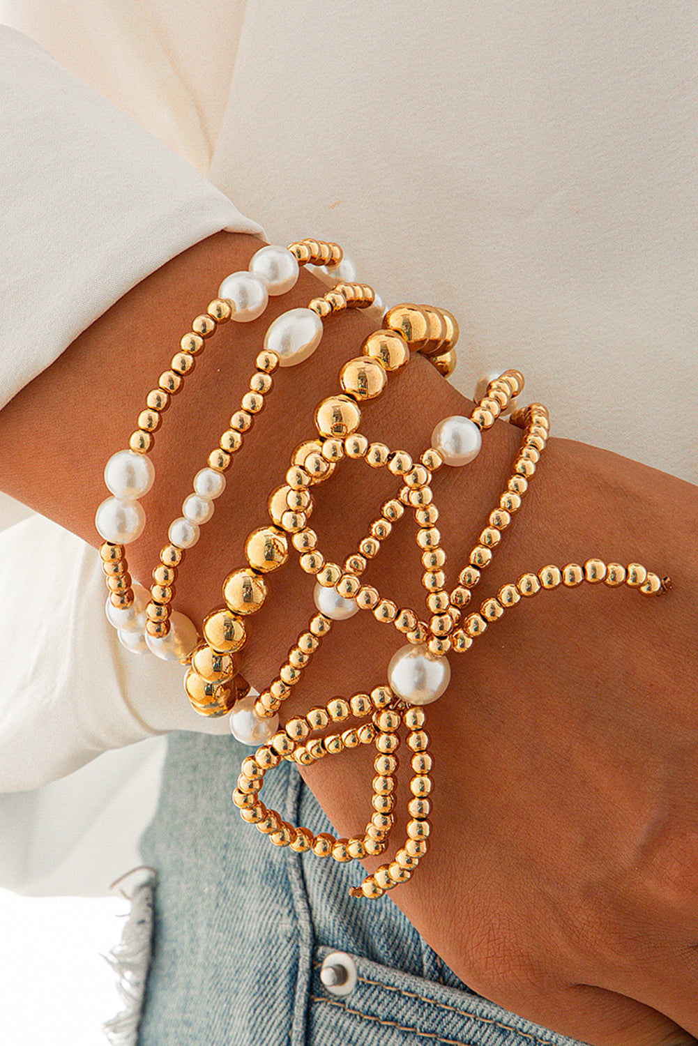 Signed Sealed and Delivered Bow Bracelet Stack
