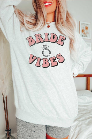 PLUS SIZE - BRIDE VIBES Graphic Sweatshirt