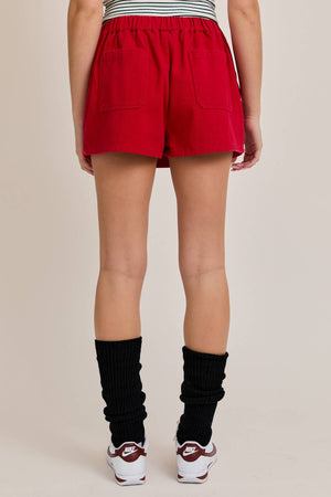 Little Red Denim Skort