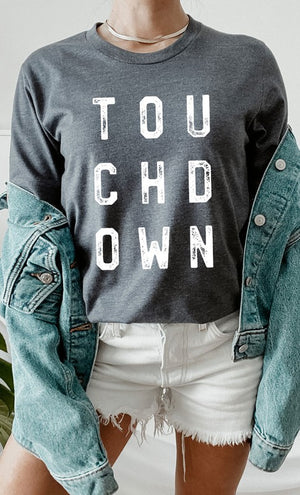 Retro Touchdown Graphic Tee in PLUS