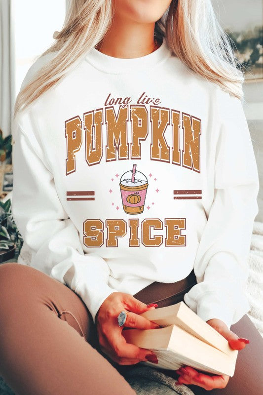 LONG LIVE PUMPKIN SPICE Graphic Sweatshirt