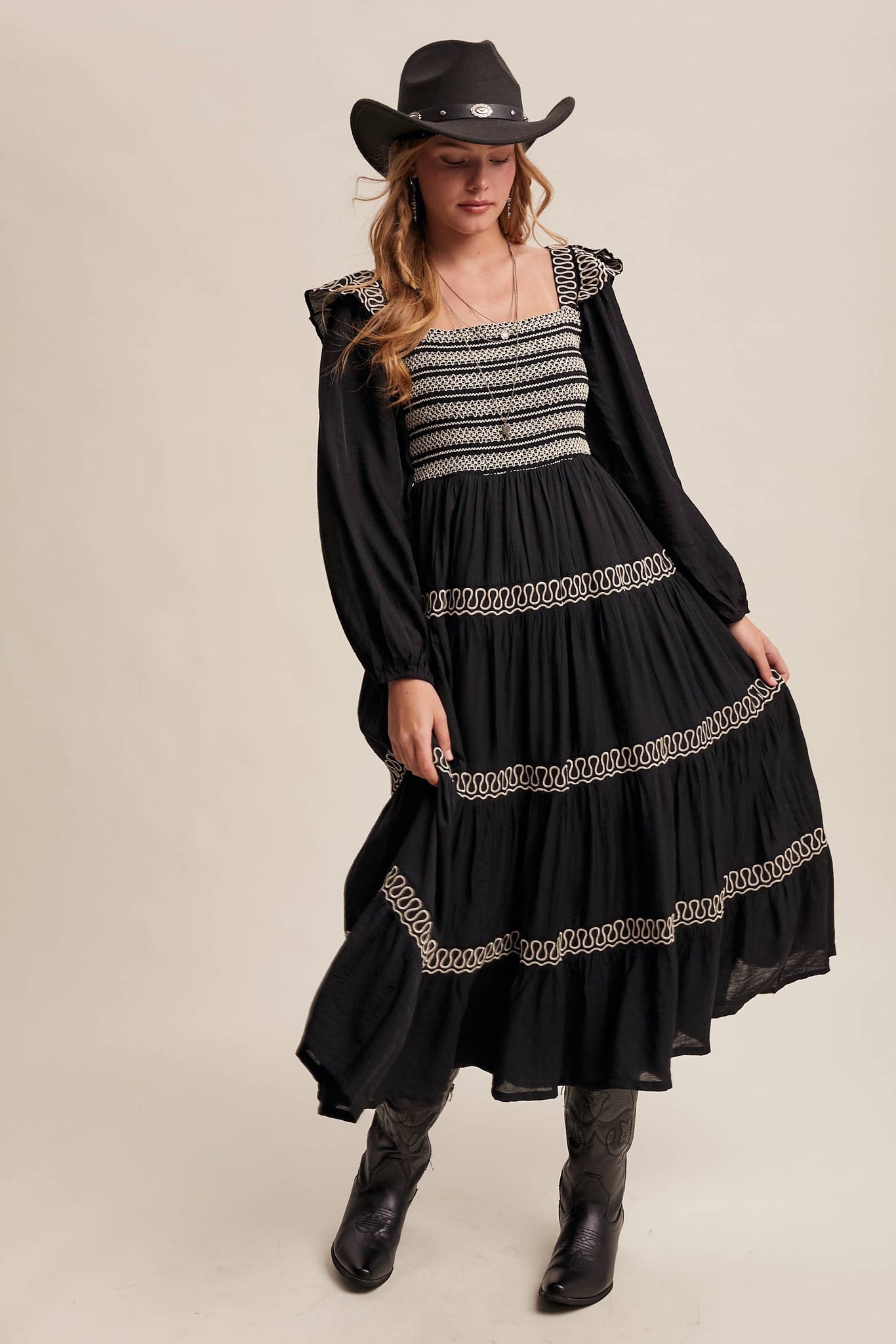 Lonesome Dove Western Smocked Dress