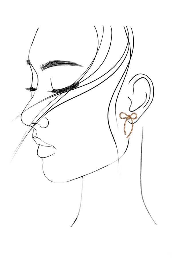 Rope Me In Bow Earring
