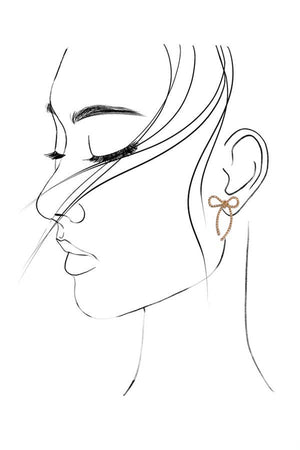 Rope Me In Bow Earring