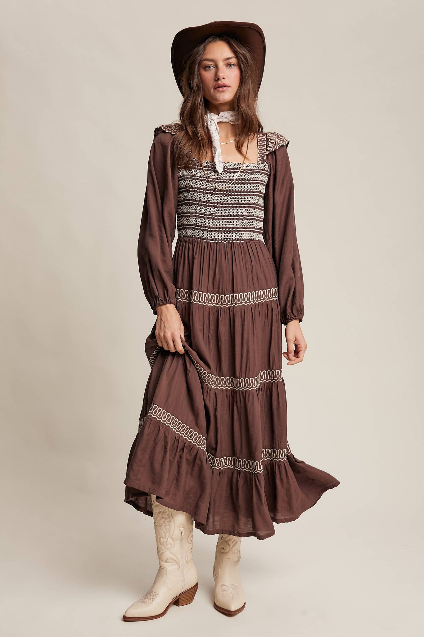 Lonesome Dove Western Smocked Dress