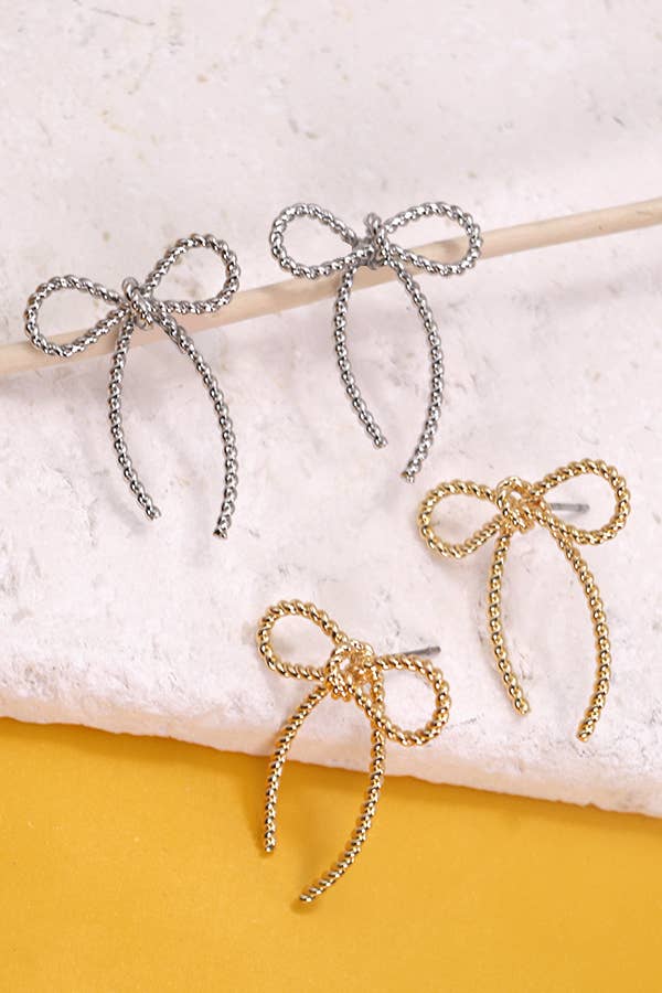 Rope Me In Bow Earring