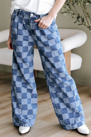 All Checked Out Denim. Pants