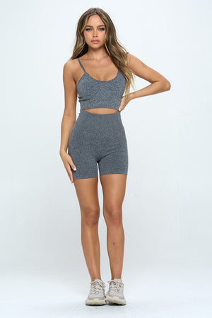 Campus Life Seamless Biker Short Set