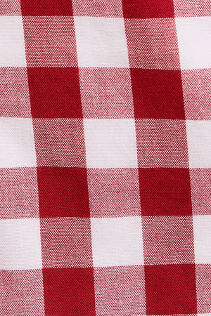 All American Girl Blue Gingham Strapless Dress