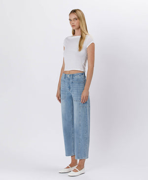 C'mon Cowgirl High Rise Barrel Jeans