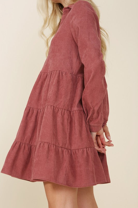 The One Corduroy Tiered Dress